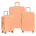 Traveler's Choice Phenom Hardside Spinner Luggage Set, TSA Lock, Tangerine, 3-Piece Set (21/25/29)