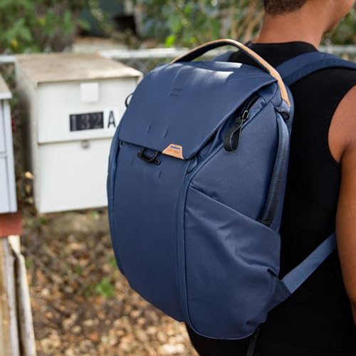 Peak Design Everyday Backpack 20L, Midnight, MagLatch Top, Dual Side Access, FlexFold Dividers, Fits 15" Laptop, For Camera Carry, Daily Commutes or Travel, Versatile Backpack for Men and Women
