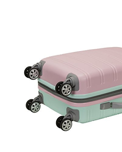 Rockland Melbourne Hardside 2 Piece Expandable Spinner Wheel Luggage Set, (20"/28"), Mint