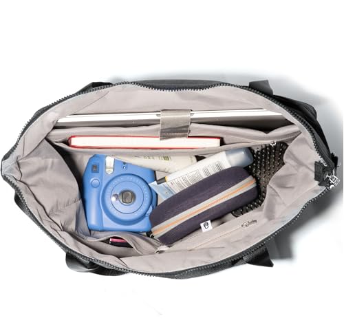 Baggallini Carryall Laptop Tote - Medium 12x19 Inch Travel Crossbody Shoulder Bag
