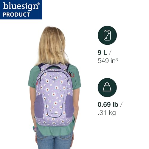 Osprey Daylite Jr. Kids' Commuter Backpack, Space Travel Print/Antique Blue