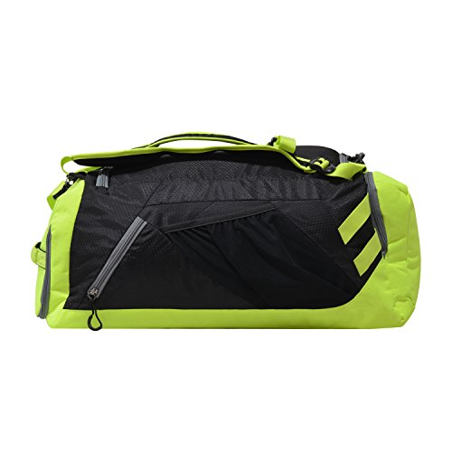 Olympia U.S.A. Blitz 22" Convertible Gym Duffel W/Backpack Straps Duffel Bag, BLACK+LIME