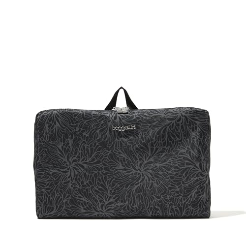 Baggallini Women's Carryall Expandable Packable Tote, Midnight Blossom