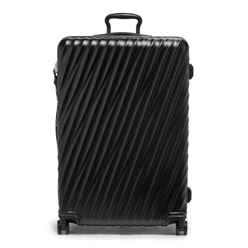 TUMI - 19 Degree Large Expandable Checked Luggage - 4-Wheels - Durable Hard Shell Zipper Expansion Checked Bag - Suitcase - Matte Black