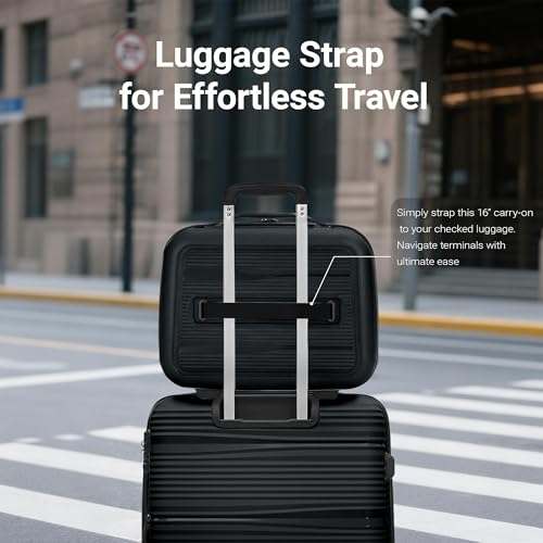 Rosamo 4 Piece PP Hardside Expandable Luggage Set - Lightweight 29/25/21/16 Inch Spinner Suitcase with TSA Lock & Telescoping Handle, Durable Travel Luggage