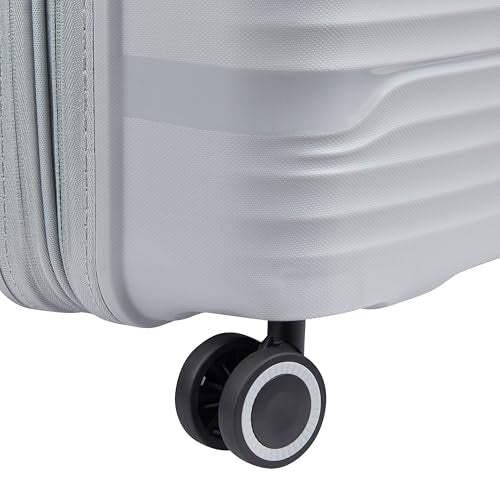 DELSEY Paris Dune Hardside Expandable Luggage with Spinner Wheels, Lunar Rock, Checked-Medium 25 Inch
