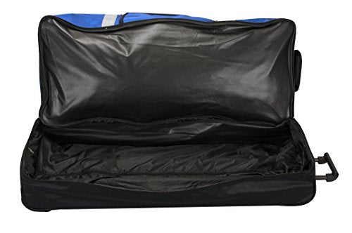 Rockland Drop Bottom 40" Rolling Duffel Bag, Navy