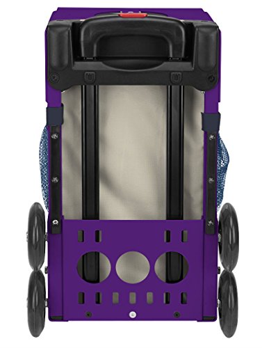 ZUCA Great Wave Sport Insert Bag with Purple Frame, and Special Set of 5 Packing Pouches + Toiletry Bag Bundle