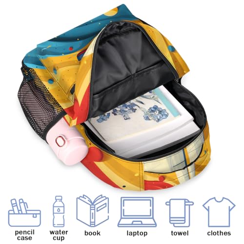 TropicalLife Nautica Sailboat Backpack Rucksack Travel Laptop Backpack Lightweight Computer Casual Daypack for Men Women