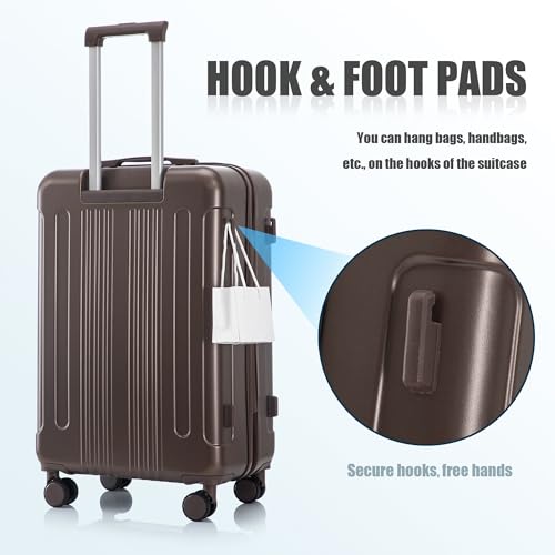 Merax 3 pcs/set in ABS Spinner Wheel Luggage Set, Carry on Suitcase