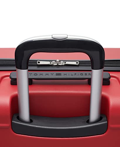 Tommy Hilfiger Women's Hardside Upright Luggage Set, Red, One Size