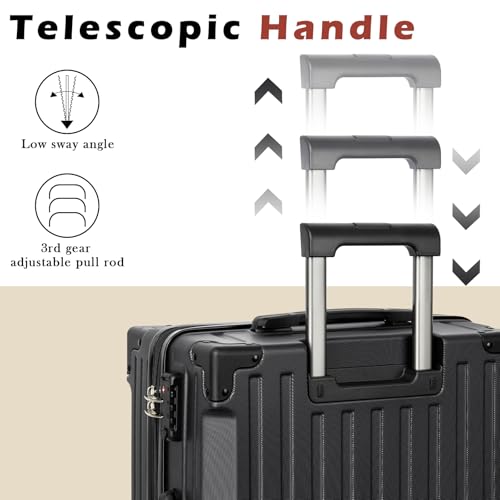 Eeeza Luggage Sets 5 Piece，Hardside Luggages with Spinner Wheels, Lightweight ABS Hard Shell Travel Luggage with TSA Lock for Family Trips, Business,Vacation