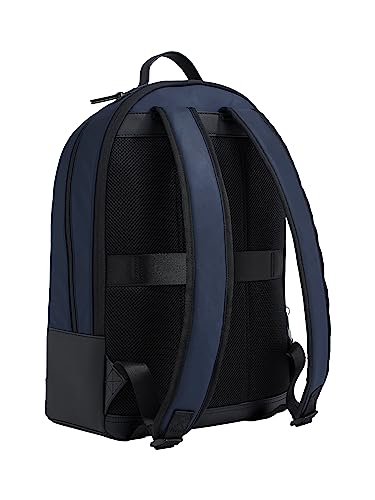 Tommy Hilfiger Men's Th Elevated Nylon Backpack Am0am11573, One Size, Blue (Space Blue), One size