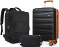UKEIN Luggage Set with Backpack,Polycarbonate Carry On Luggage Airline Approved with Spinner Wheels, Hardshell Travel Suitcase with TSA Lock,Suitcase Set 3 Piece