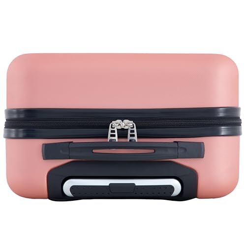 Travelers Club Harper Luggage, Rose Gold, 22-Inch Carry-On