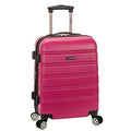 Rockland Melbourne Hardside Expandable Spinner Wheel Luggage, Carry-On 20", Magenta