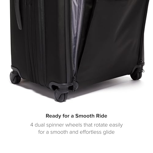 TUMI - Alpha Medium Trip Expandable 4-Wheeled Packing Case - Professional Travel Luggage - TSA Lock Tracer - TUMI Suitcase - Black
