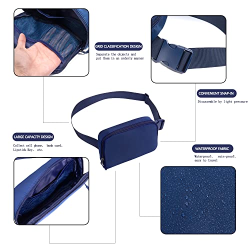 Belt bag Fanny pack crossbody bags for women Everywhere belt bag (blue)