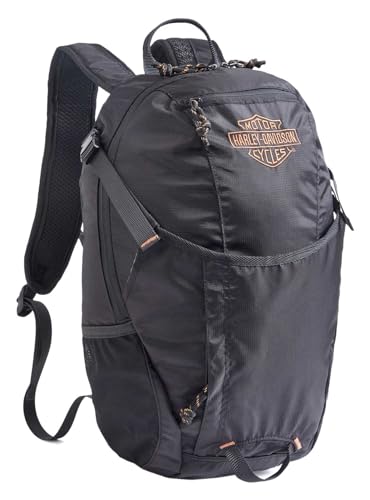 Harley-Davidson Embroidered B&S Zero Gravity Water-Resistant Backpack - Black