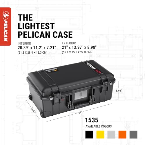 Pelican Air 1535 Case With Foam - Black
