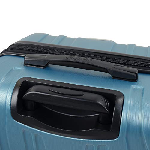 Mia Toro Italy Compaz Hard Side 24" Spinner Luggage, Black, One Size
