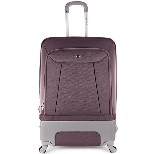 Rockland Rome Hybrid Spinner Wheel 3 Piece Luggage Set (20"/24"/28"), Lavender