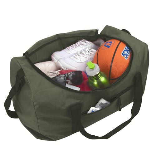 20 Inch, 40 Liter Duffel Bag for Men, Women Travel Weekender Overnight Carry-on Shoulder Duffel Tote Bag (Green)
