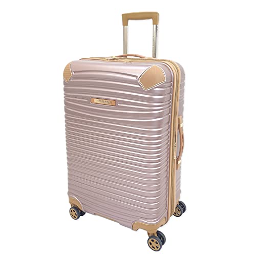London Fog Chelsea 25" Expandable Spinner Rose Gold w/Sand