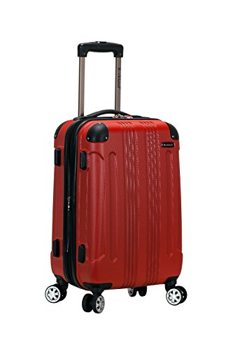 Rockland London Hardside Spinner Wheel Luggage, Carry-On 20", Red