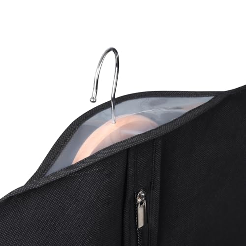 Univivi 10 Pack Suit Bags Garment Bag for Men Storage, 40-Inch Suit Bags for Closet Storage with Clear Window and ID Card Holder for Suit Jacket, Skirt, Shirt and Coat
