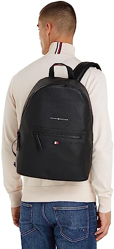 Tommy Hilfiger Mens Essential Backpack Bags And Wallets Black ONE SIZE