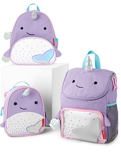 Skip Hop Toddler Backpack Leash, Zoo, Narwhal (Pack of 3)