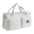 ALINUOYQ Quilted Diaper Bag Tote Cute Large Baby Bag for Mom, Hospital Bags for Labor Delivery, Weekender & Overnight Travel Duffel Bags for Women, Pañaleras para Bebe
