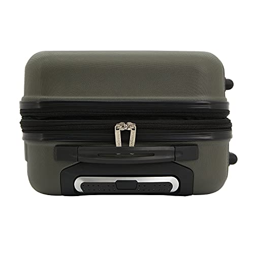 Wrangler 4 Piece Miami Luggage and Packing Cubes Set, Olive Green