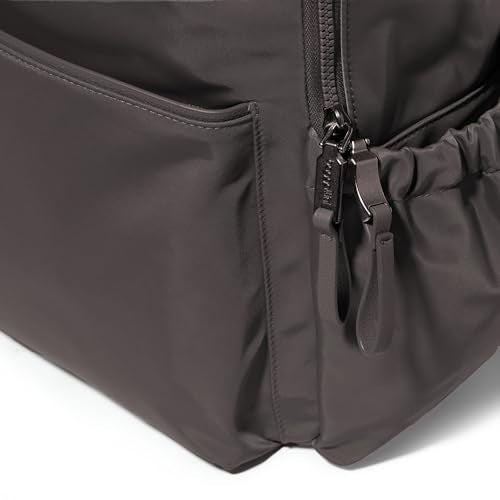 Baggallini Tribeca Expandable Laptop Backpack - 15"x11" Lightweight RFID Computer Bag for Work & Travel with Luggage Sleeve