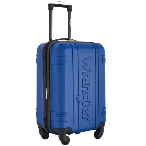 Wrangler 20" Astral Hardside Carry-On Luggage, Classic Blue