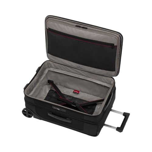 Victorinox Werks Traveler 7.0, 2-Wheel Frequent Flyer Carry-On, 2-Wheel Softside Expandable Cabin Case, Black