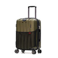 Olympia U.S.A. Sidewinder 21-Inch Carry On Luggage Expandable Lightweight Hardside Double 4 Wheel Spinner Suitcase with TSA Lock and Hidden Laptop Compartment