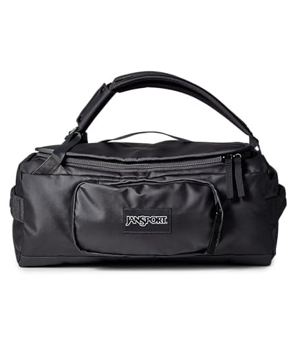Jansport Good Latitude 40L Convertible Duffel Backpack – Water Resistant, 16 Inch Laptop Sleeve, Luggage Trolley – Weekender Travel Bag, Smokey Grit