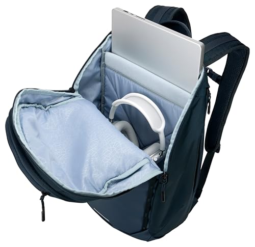 Thule Chasm 26L Backpack,Durable Water-Resistant Recycled Materials,Mesh Pockets Organization, Side Zipper Easy Access