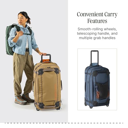 Eagle Creek Gear Warrior XE 2-Wheel Luggage to Keep Travel Items Organized - Smooth Rolling Wheels - Telescoping Handle - Padded Laptop Pocket - Blue Jay - 30”