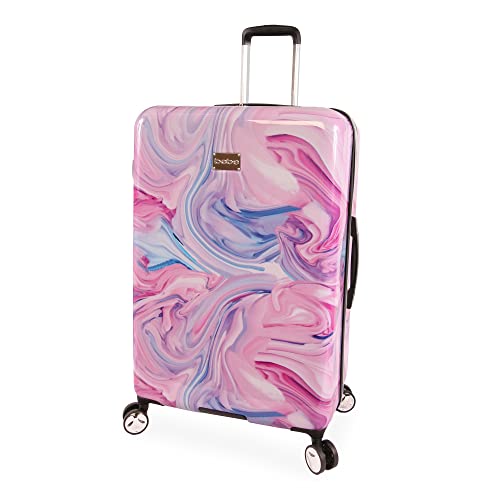 BEBE Women's Luggage Hardside Spinner, Fuchsia Marble, Check-in 29''