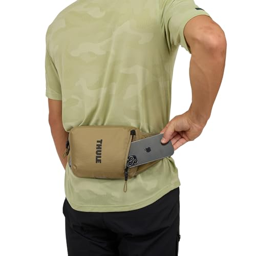 Thule Rail Hip Pack 0L - Soft Zippered Phone Pocket - External Elastic Pockets - Interior Pockets for Keys, Tools and Small Items - Reflective Details and taillight Loop