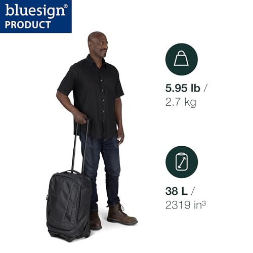 Osprey Transporter Wheeled Carry-On, Raven Black