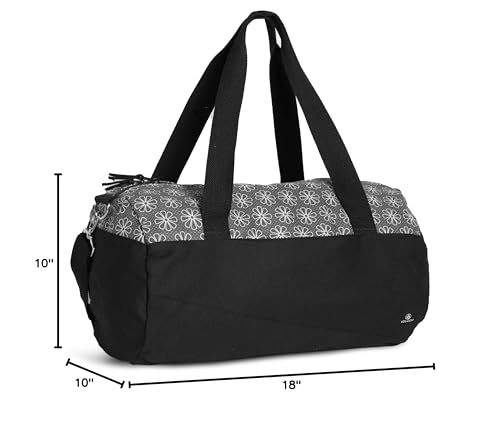 VOLCOM SCHOOLYARD CANVAS DUFFEL, BLACK/WHITE, OSFA