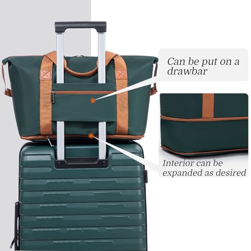 Cosbarn Luggage Sets 5 Piece Suitcases with Wheels, Suitcase Set ABS Hard Case Luggage with Lock Spinner Wheels Durable Travel Luggage