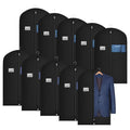 Univivi 10 Pack Suit Bags Garment Bag for Men Storage, 40-Inch Suit Bags for Closet Storage with Clear Window and ID Card Holder for Suit Jacket, Skirt, Shirt and Coat