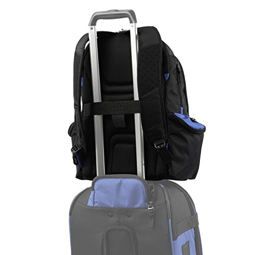 Travelpro Bold Lightweight Rugged Backpack, Fits up to 15.6 inch laptop and tablet sleeve, Blue/Black