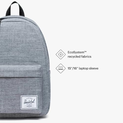 Herschel Supply Co. Unisex Herschel Classic Backpack Raven Crosshatch, XL - 30L