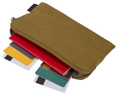 Thule Aion Travel Organizer - 2-in-1 pouch includes travel wallet and electronics bag - RFID blocking zipper pouch - Internal pockets to stay organized - 100% recycled waxed PFC-free fabric